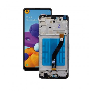 Ecran pour Samsung Galaxy A21(A215U) Noir Avec Châssis