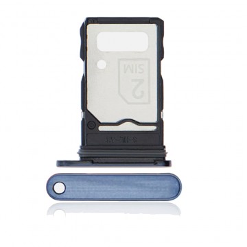 Tiroir Double Carte SIM pour Motorola Edge 20 Pro Foncé Bleu