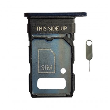 Tiroir simple SIM pour Motorola Edge 30 Bleu