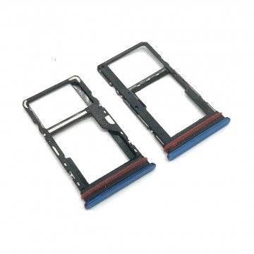 Tiroir Double SIM pour Motorola Moto G51 5G Bleu Foncé