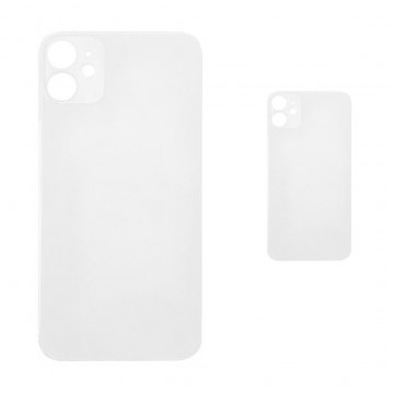 Vitre Arrière pour iPhone 11 avec Gros Trou Blanc et Adhésif