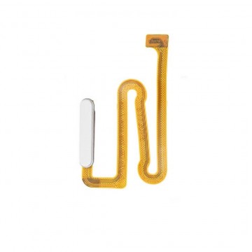 Bouton Power et Lecteur d'empreinte pour Samsung Galaxy A12/M12 Blanc