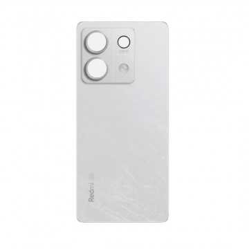 Vitre arrière pour Redmi Note 13 5G Blanc avec lentille caméra