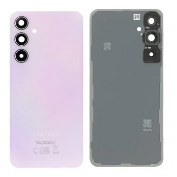 Vitre arrière pour Samsung Galaxy A55 5G Rose avec lentille caméra