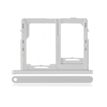 Tiroir SIM + Micro SD pour Samsung Galaxy Tab A 10.5 T595 Blanc