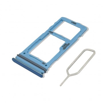 Tiroir Simple SIM pour Samsung Galaxy A52 A525/A72 5G/A72/A52 5G - Bleu