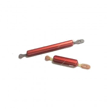 Touches latérales pour Samsung Galaxy A02s Rouge