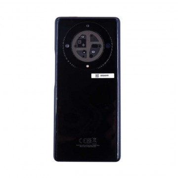 Vitre arrière pour HONOR MAGIC5 LITE MINUIT LENTILLE Noir avec lentille caméra