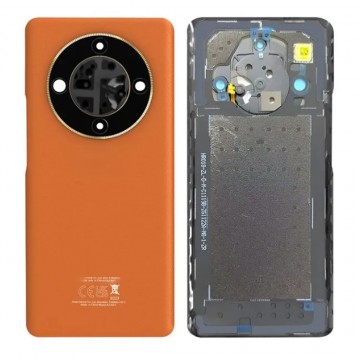 Vitre arrière pour HONOR Magic6 Lite - Sunrise Orange avec lentille caméra