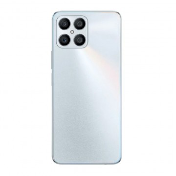 Vitre arrière pour HONOR X8 - Titanium Silver avec lentille caméra