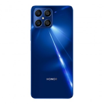 Vitre arrière pour HONOR X8 - Bleu Océan Bleu ocean avec lentille caméra