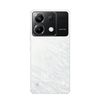 Vitre arrière pour Xiaomi POCO X6 Blanc avec lentille caméra