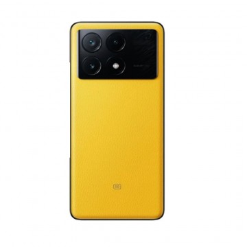 Vitre arrière pour Xiaomi POCO X6 Pro Jaune avec lentille caméra