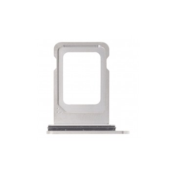 Tiroir Simple SIM pour iPhone 15 Pro/15 Pro Max - Titane Blanc