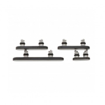Boutons Touches Latérales pour iPhone 15 Pro/15 Pro Max - Titane (4 boutons) Noir