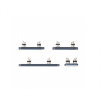 Pack bouton latéral Power Volume Mute pour iPhone 15 Pro/15 Pro Max Titanium 4pcs in one set Bleu