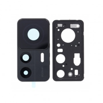 Lentille en verre caméra arrière pour Xiaomi 12T Pro compatible Noir