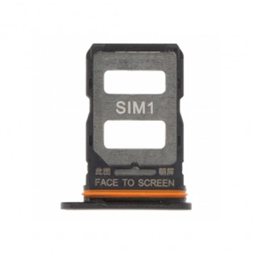Tiroir carte sim pour Xiaomi 12T/12T Pro double sim noir