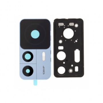 Lentille en verre caméra arrière pour Xiaomi 12T Bleu
