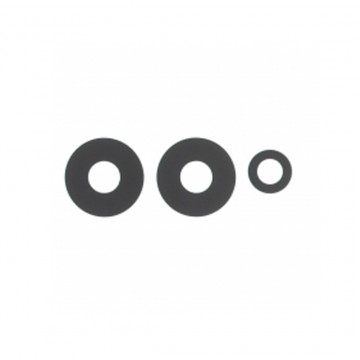 Lentille caméra arrière pour Xiaomi Redmi 12 noir 3pcs in one set