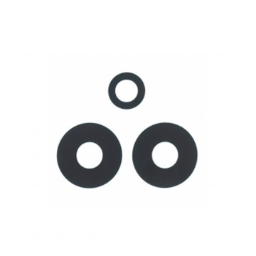 Lentille Caméra Arrière pour Xiaomi Redmi Note 12 4G – Noir (Lot de 3 pièces)