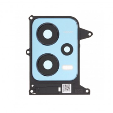 Lentille Camera arrière + Cadre (Bezel) pour Xiaomi Redmi Note 12 5G – Bleu