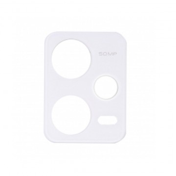 Grand Lentille caméra arrière sans adhesif pour Xiaomi Redmi Note 12 Pro 5G blanc polaire