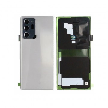 Vitre arrière pour Samsung Galaxy Note 20 Blanc avec lentille caméra