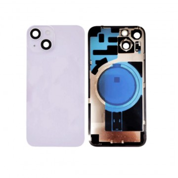 Vitre arrière pour iPhone 14 Violet + Support