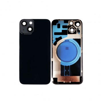 Vitre arrière pour iPhone 14 Plus Noir + Support