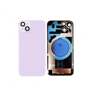 Vitre arrière pour iPhone 14 Plus Violet + Support
