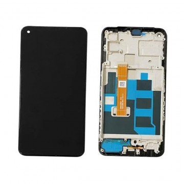 Ecran LCD + Vitre tactile sur châssis pour Realme 7 5G Noir + Outils