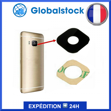 LENTILLE EN VERRE AVEC ADHESIF POUR CAMERA ARRIERE pour HTC ONE M9