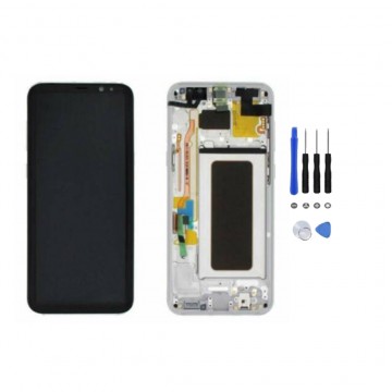 Ecran LCD + Vitre tactile sur châssis pour Samsung Galaxy A3 (A300F) Noir + Outils