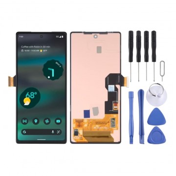 Ecran LCD + Vitre tactile pour Google Pixel 6A oled Noir + Outils