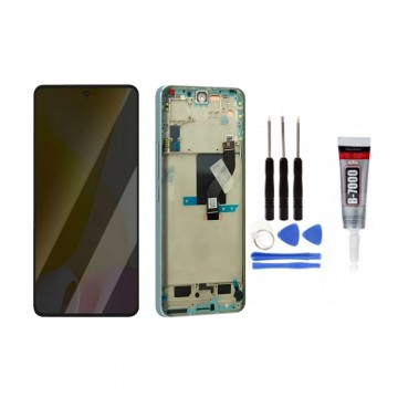 Ecran LCD + Vitre tactile sur châssis pour Xiaomi 12 Lite Vert + Outils