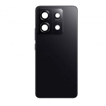 Vitre arrière pour Xiaomi Redmi Note 13 Pro 5G Noir avec lentille caméra