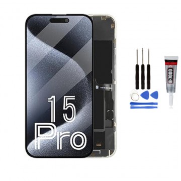 Ecran LCD + vitre tactile pour iPhone 15 Pro + Outils