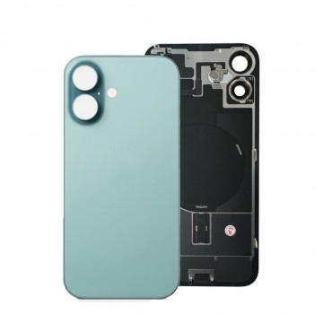 Vitre arrière pour iPhone 16 Teal NFC avec support