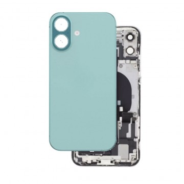 Vitre Arrière pour iPhone 16 Plus Sarcelle avec Support et NFC