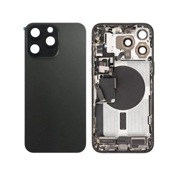 Vitre arrière pour iPhone 15 Pro Max naturel Titane NFC avec support