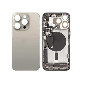 Vitre Arrière (Cache Batterie) pour iPhone 15 Pro Max avec Support et NFC en Tit