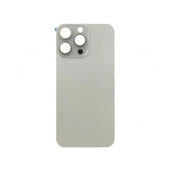 Vitre arrière pour iPhone 15 Pro Max Titane Blanc