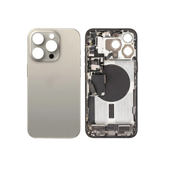 Vitre arrière pour iPhone 15 Pro Max Titane NFC avec support