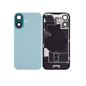 Vitre Arrière pour iPhone 16 Sarcelle avec Support et NFC