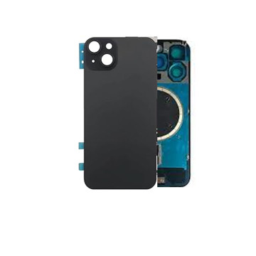 Vitre arrière pour iPhone 15 Noir + Support