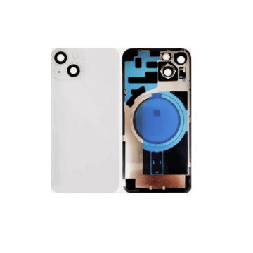 Vitre arrière pour iPhone 14 Plus Blanc + Support