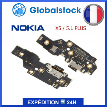 Connecteur de Charge Port Dock Microphone USB Réseau pour Nokia X5 / 5.1 Plus