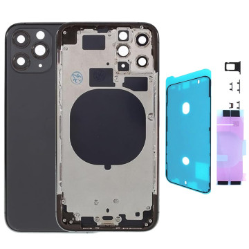Chassis arrière pour iPhone 11 Pro Noir Nu