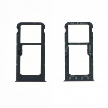 Tiroir SIM + SD pour Huawei P Smart Noir